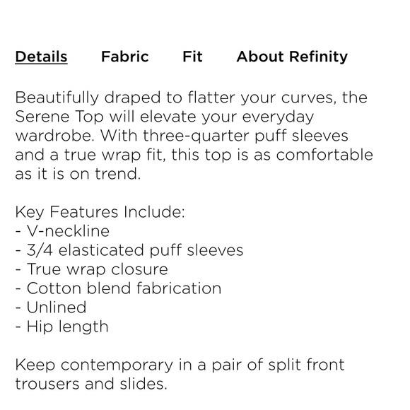 Refinity for City Chic black linen wrap top with balloon sleeves and tie Size 20 - Picture 16 of 16